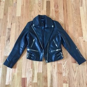 NWT True Religion Leather Moto Jacket